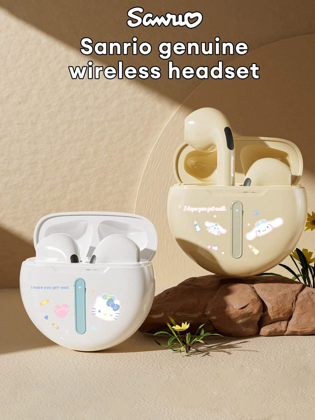 Bluetooth 5.3 Half In-Ear Headphones ENC Noise Cancellation 13mm Driver IPX5 Sweatproof 30H Battery Low Latency Gaming