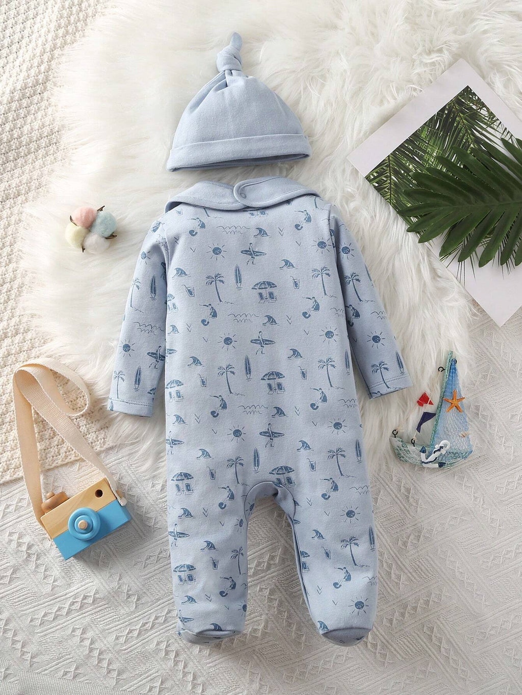 Baby Beach & Sports Hat and Bib Set Football Pants Autumn/Winter