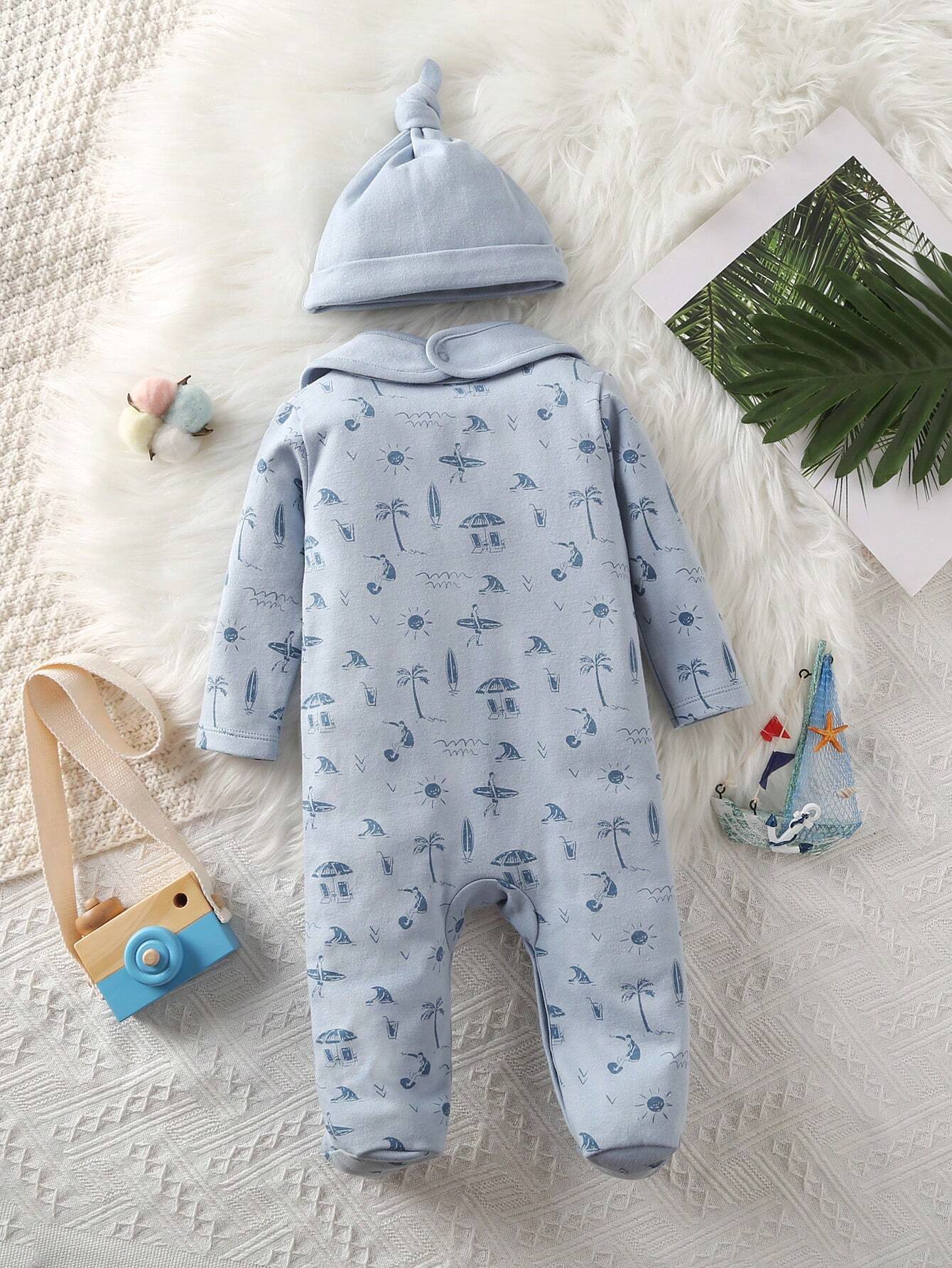 Baby Beach & Sports Hat and Bib Set Football Pants Autumn/Winter