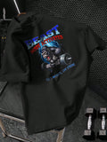 Men's Casual Round Neck Short Sleeve Gorilla Graphic T-Shirt