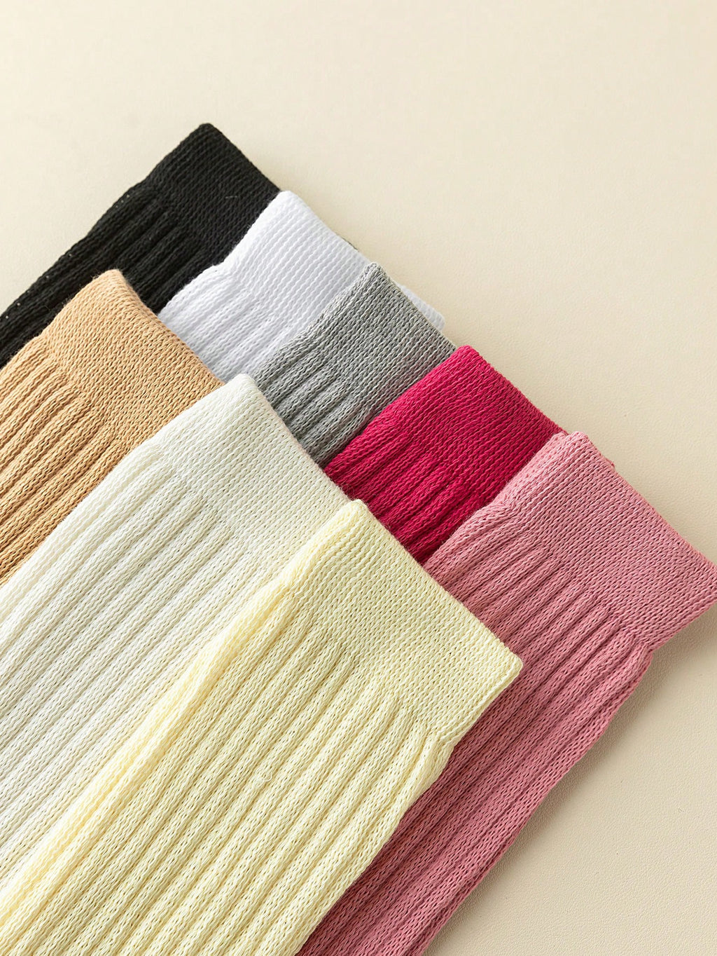 Women's Multi-Color Thigh High Socks Warm Thick Knit Over-The-Knee Stockings