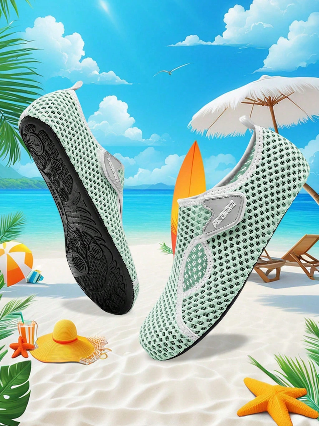 Women's Barefoot Aqua Socks Slip-On Water Shoes