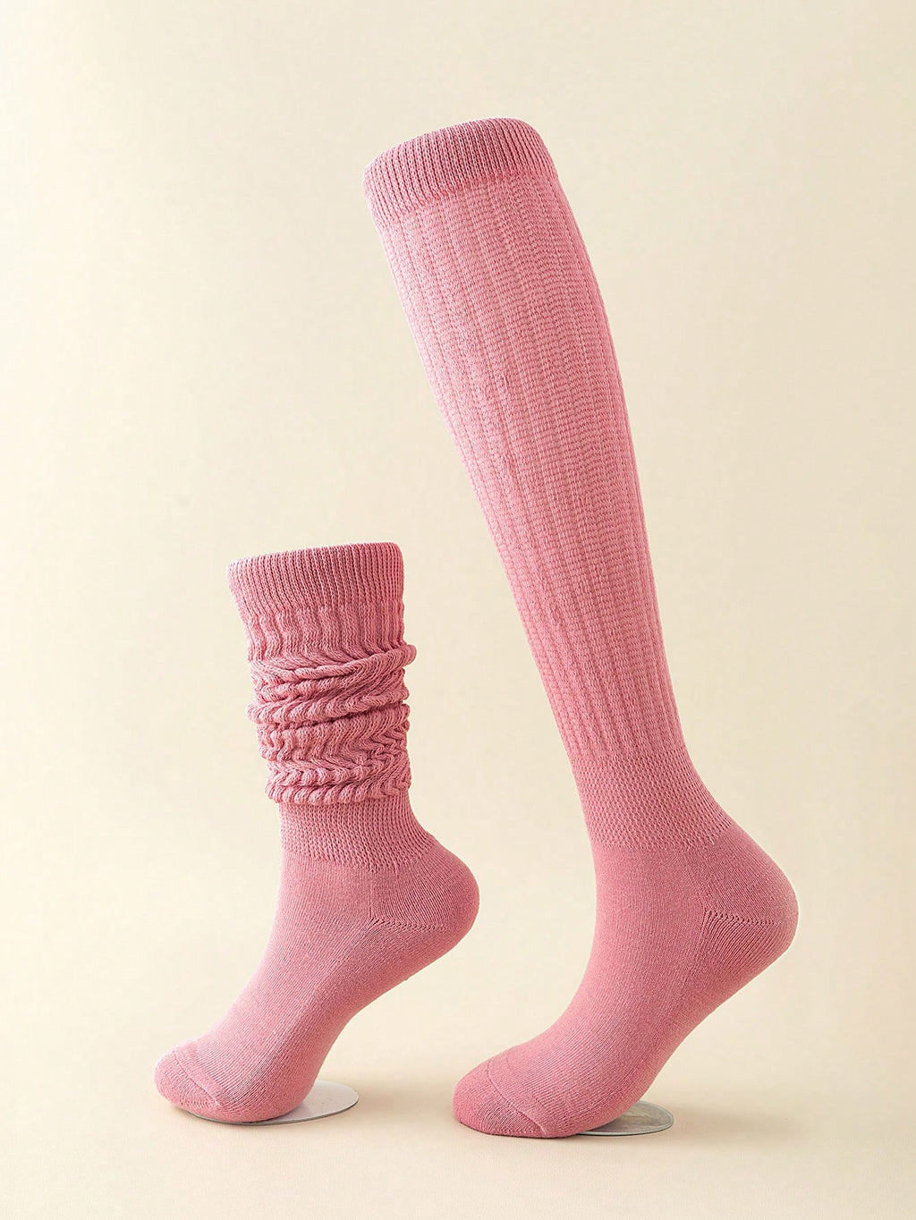 Women's Multi-Color Thigh High Socks Warm Thick Knit Over-The-Knee Stockings