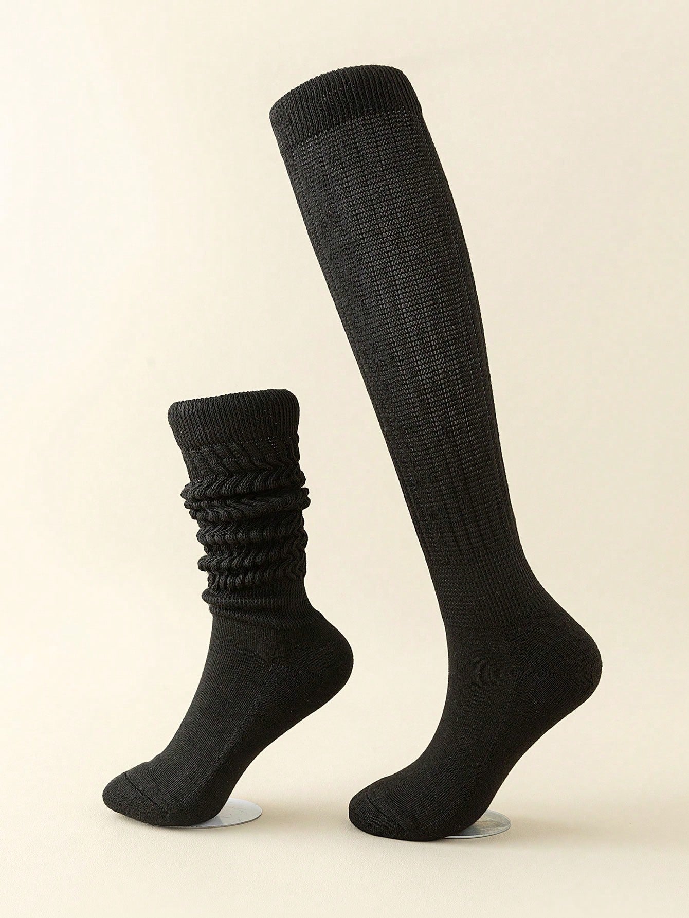 Women's Multi-Color Thigh High Socks Warm Thick Knit Over-The-Knee Stockings