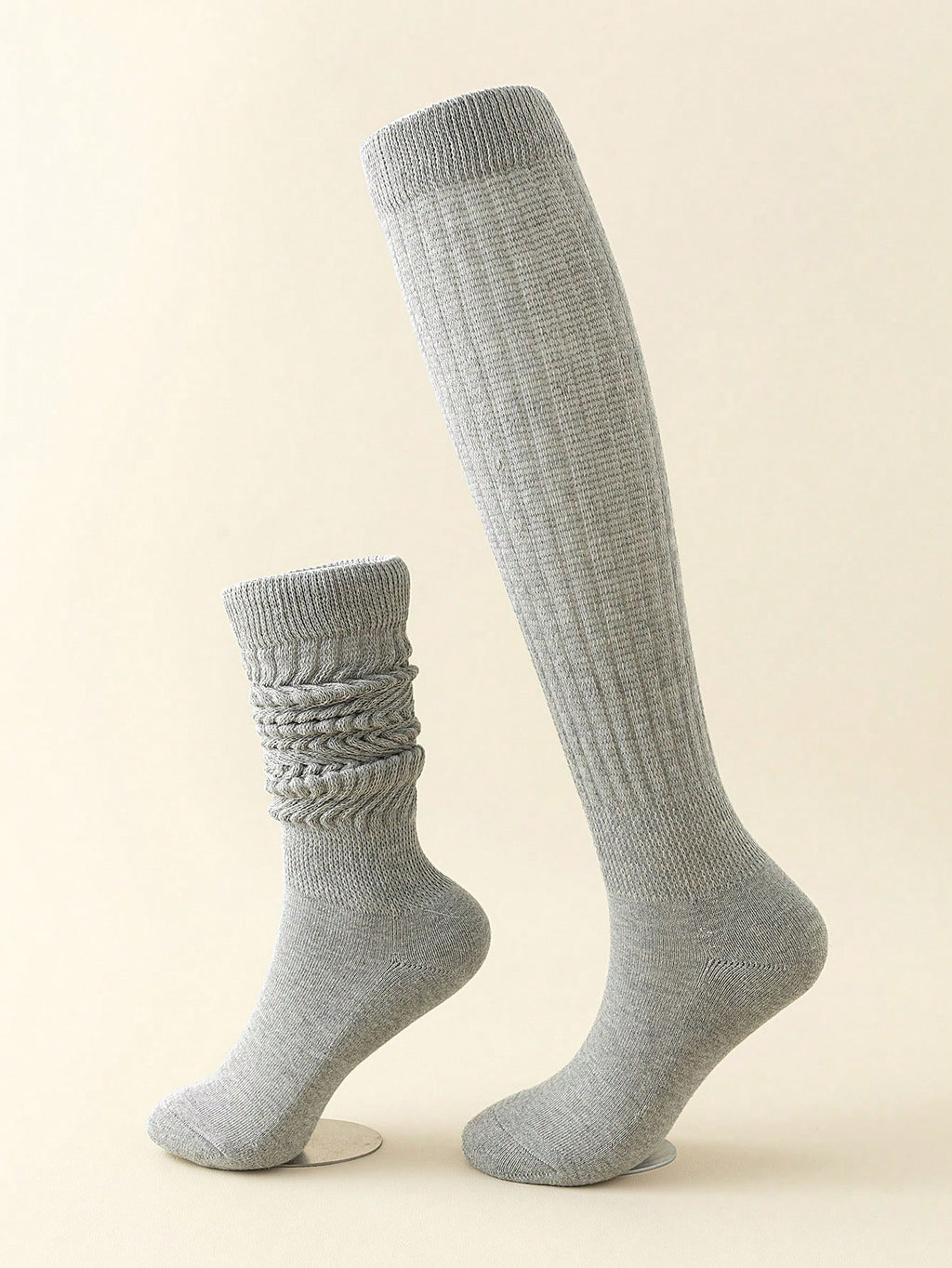 Women's Multi-Color Thigh High Socks Warm Thick Knit Over-The-Knee Stockings