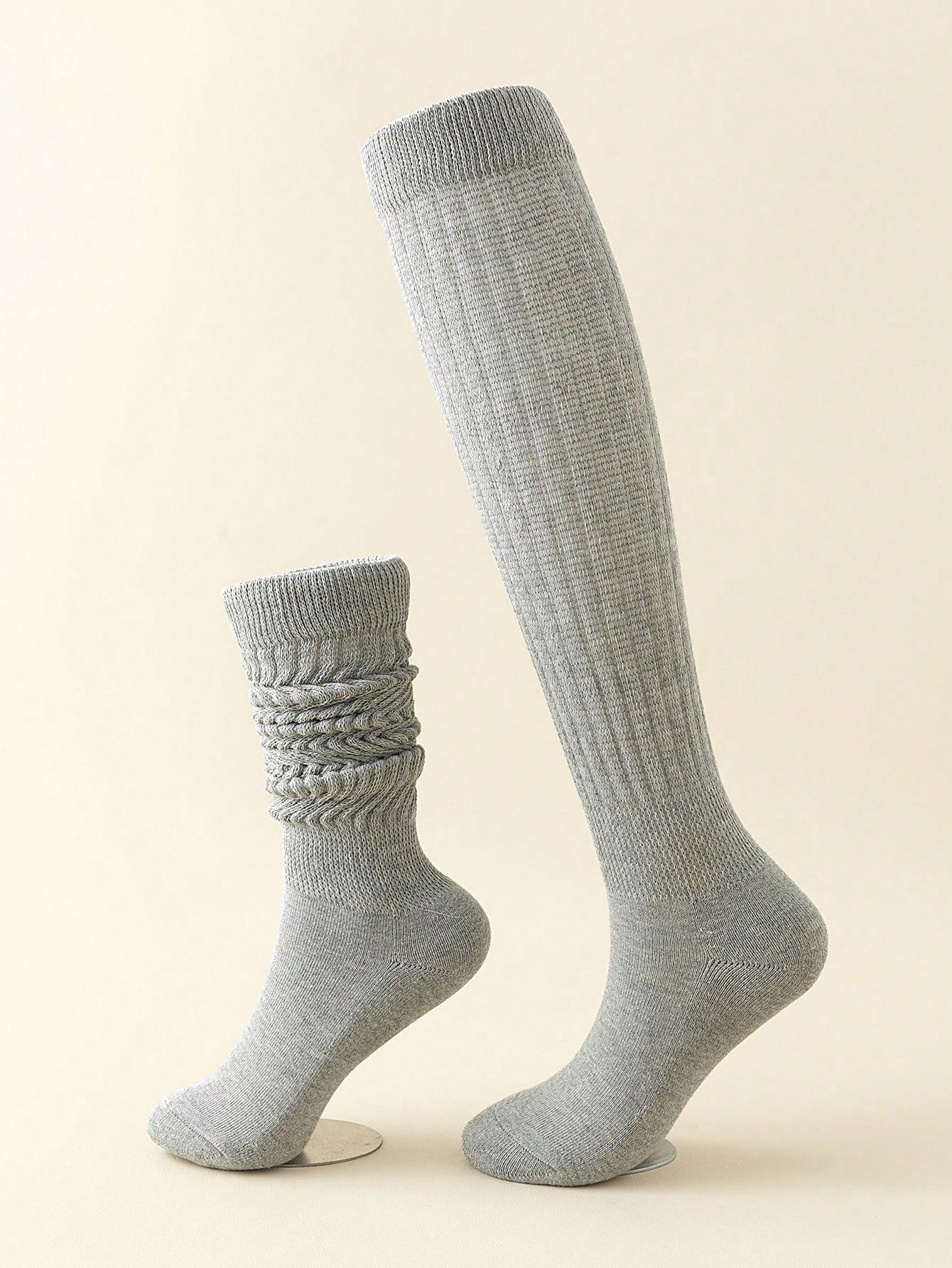 Women's Multi-Color Thigh High Socks Warm Thick Knit Over-The-Knee Stockings