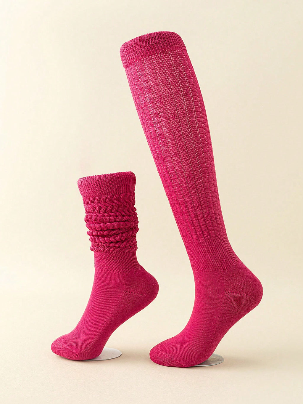 Women's Multi-Color Thigh High Socks Warm Thick Knit Over-The-Knee Stockings