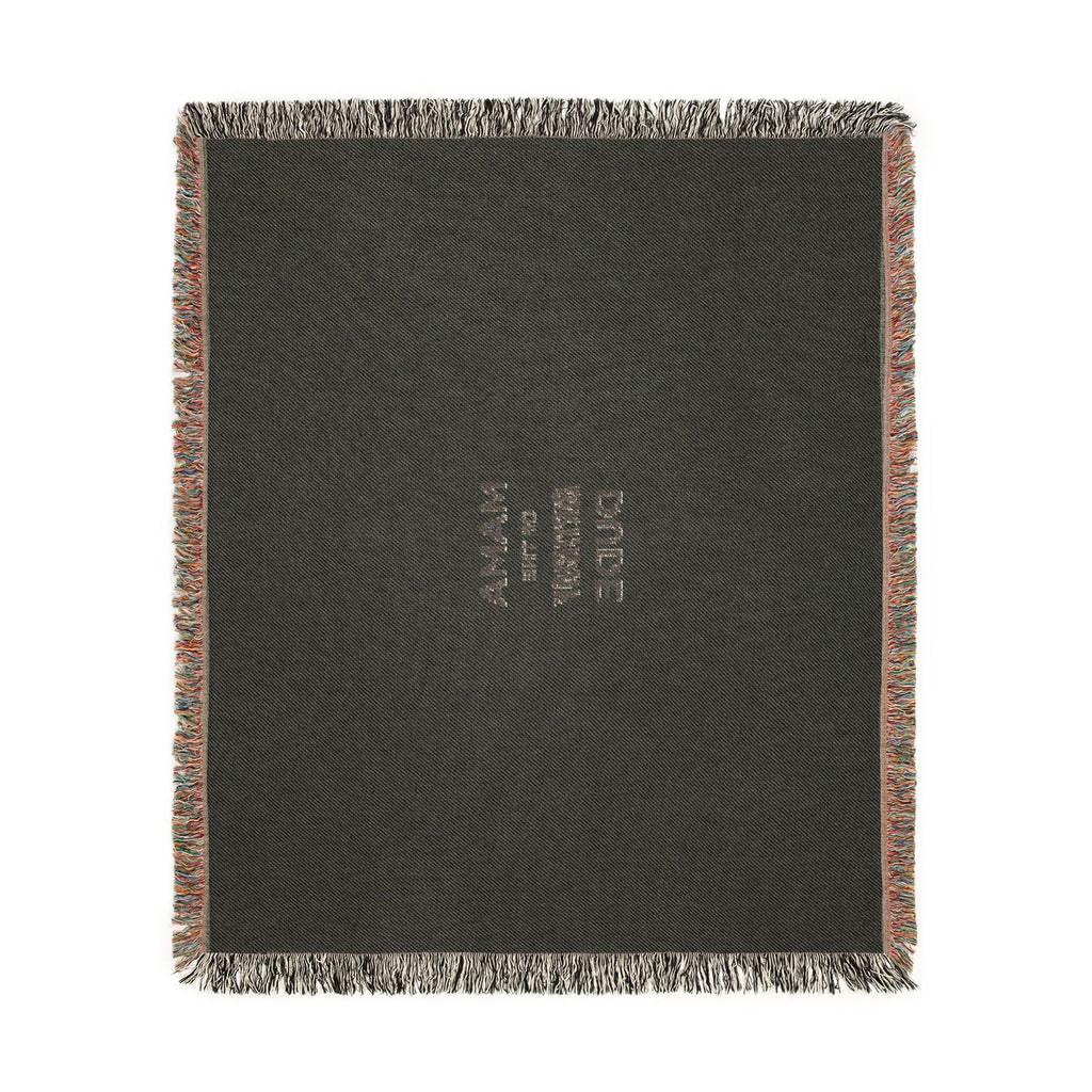 Mama Little Monsters Woven Blanket — Cozy Fringe Throw for Moms