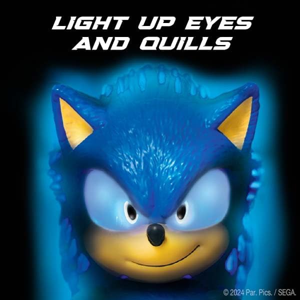 Sonic The Hedgehog 3 Ultimate Talking Sonic 12-Inch Figure 30+ Phrases Light-Up Eyes and Quills