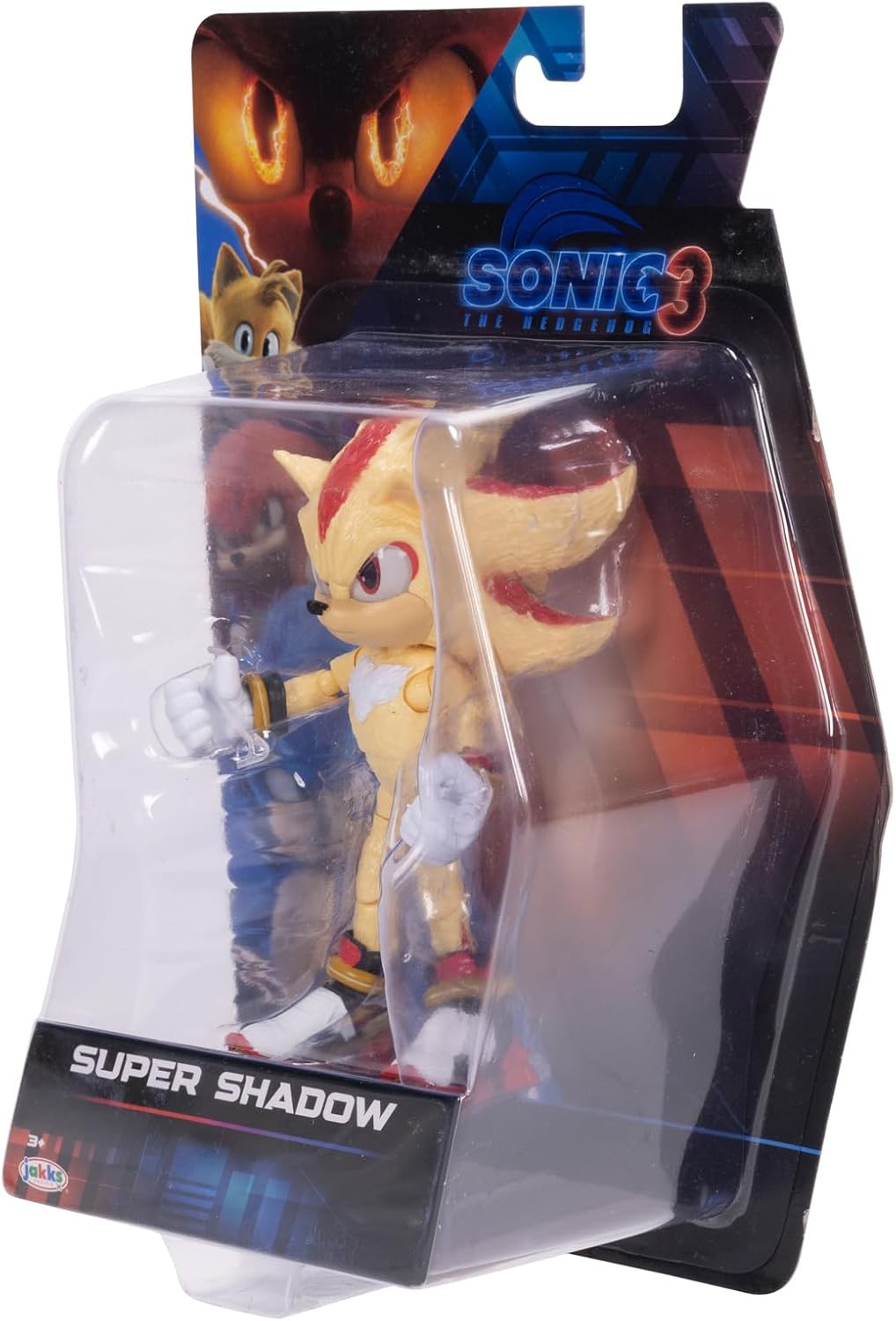 Sonic The Hedgehog Sonic 3 Movie 5" Super Sonic Action Figure Jakks Pacific Wave 3