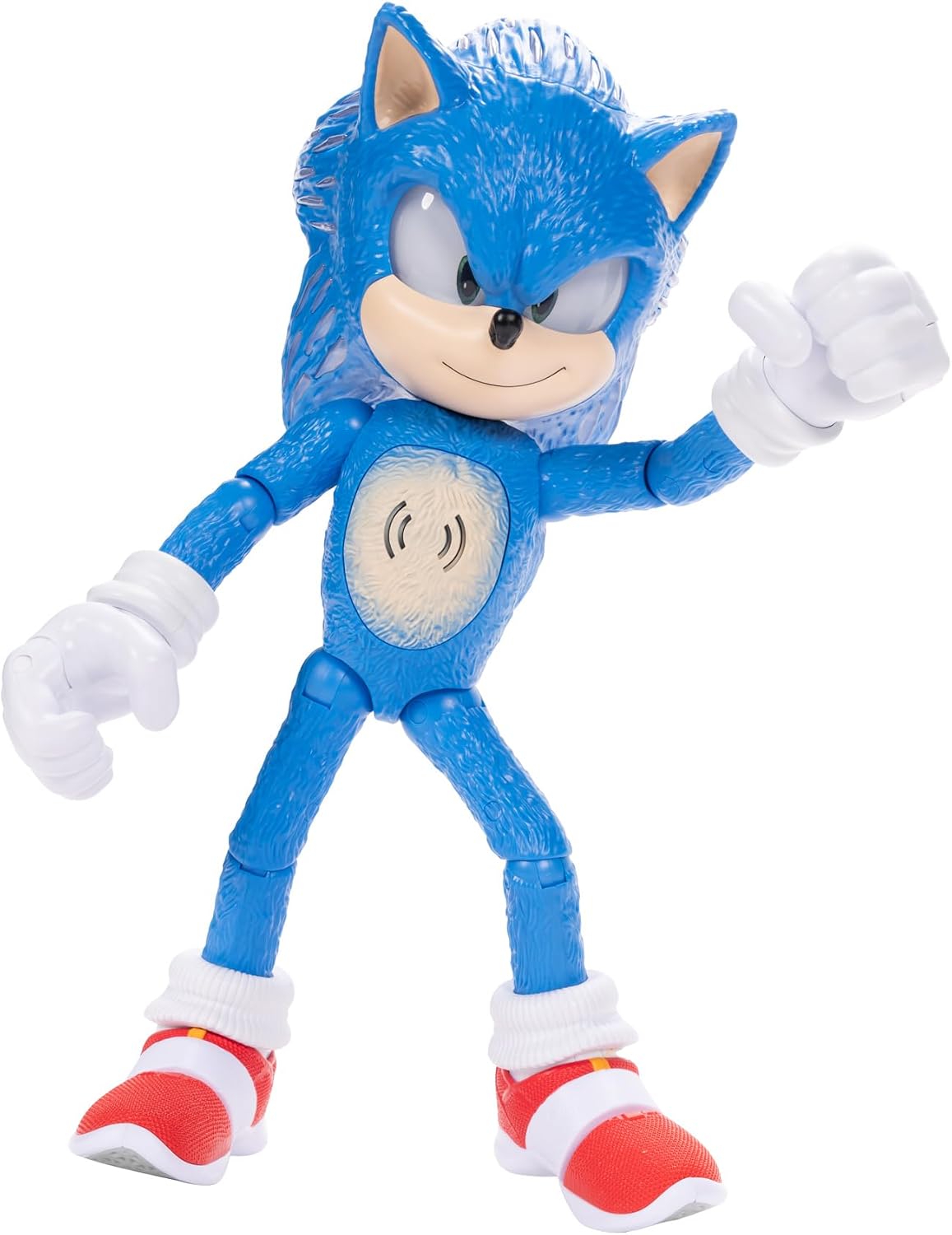 Sonic The Hedgehog 3 Ultimate Talking Sonic 12-Inch Figure 30+ Phrases Light-Up Eyes and Quills