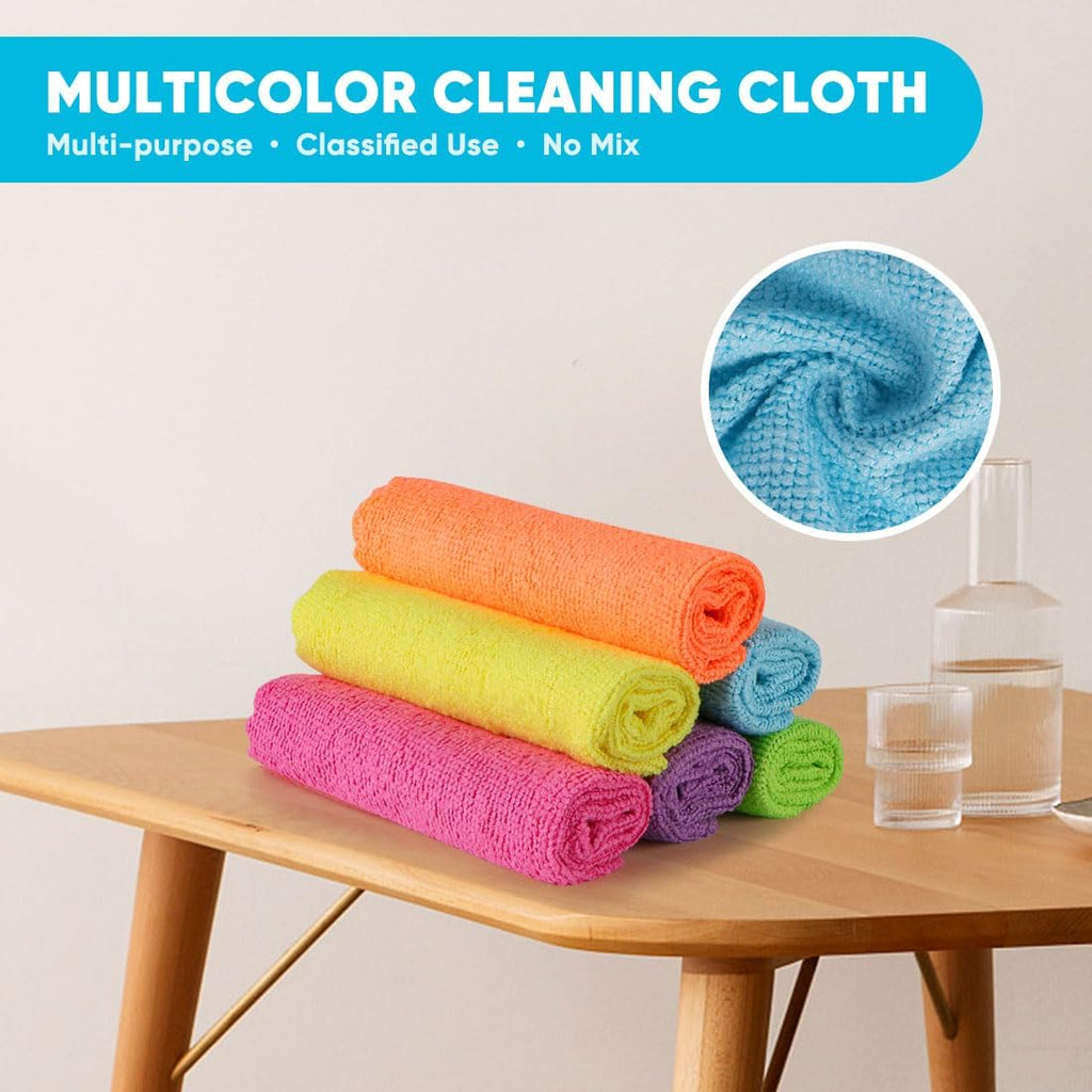 Orighty Microfiber Cleaning Cloths 24 Pack 30 x 28 cm Highly Absorbent Lint Free Reusable Towels for Kitchen Car and Household