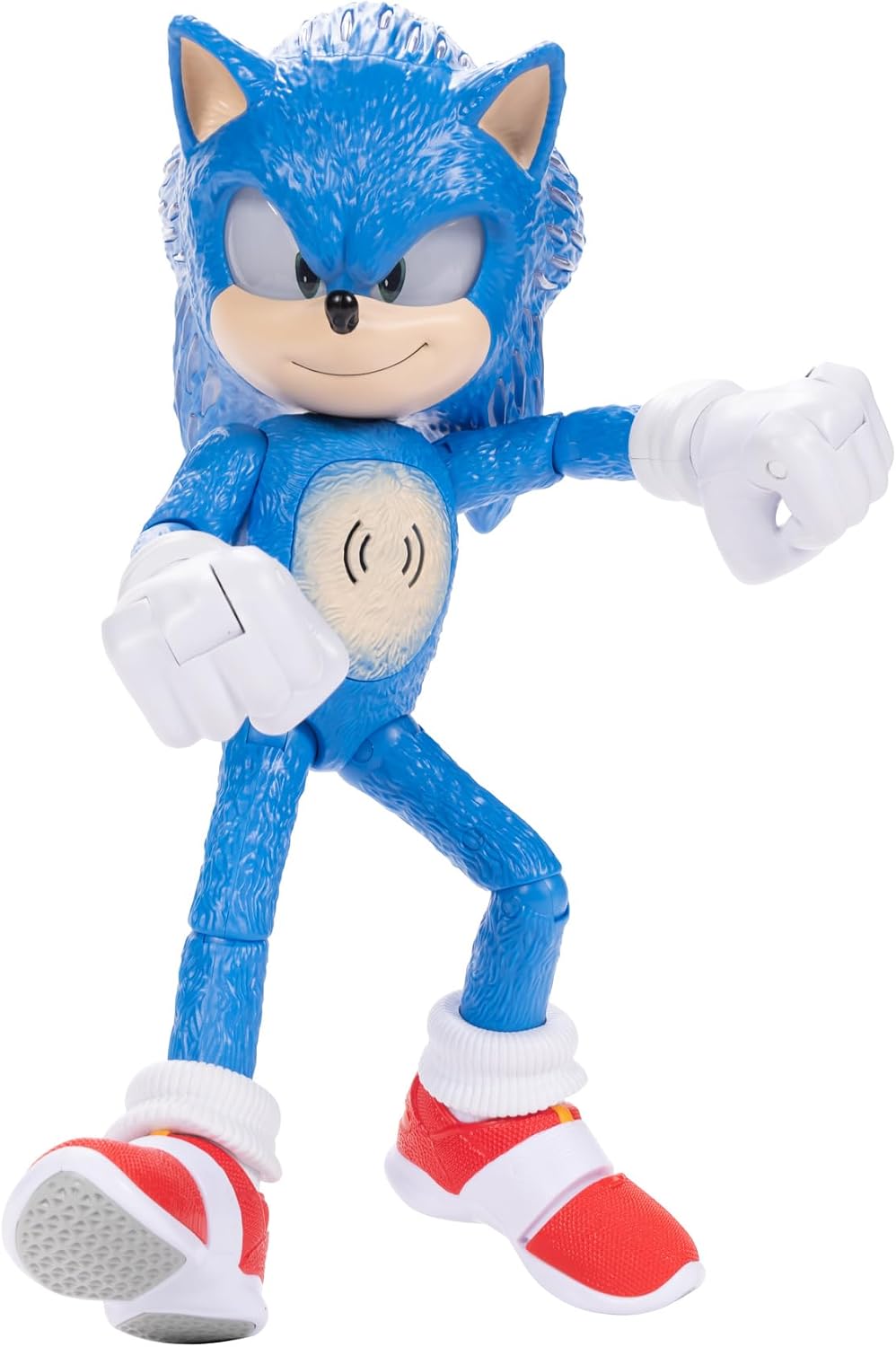 Sonic The Hedgehog 3 Ultimate Talking Sonic 12-Inch Figure 30+ Phrases Light-Up Eyes and Quills