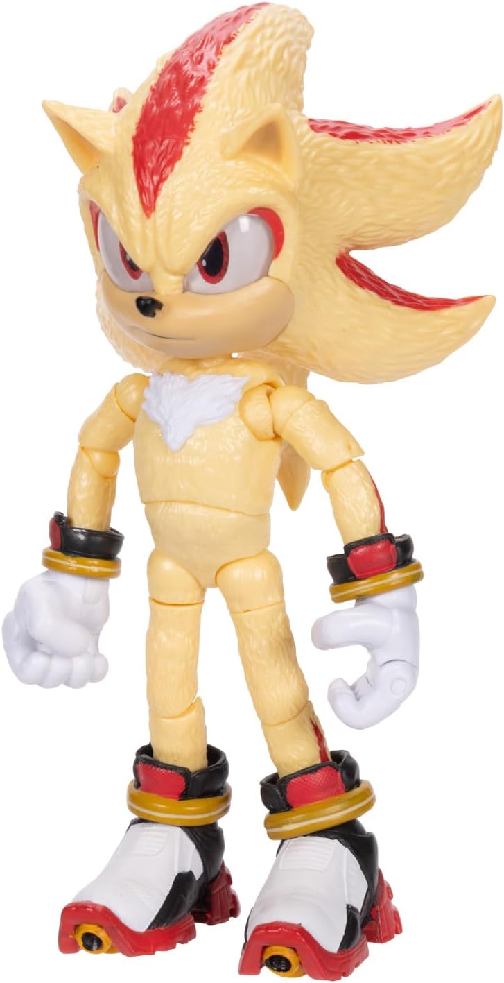 Sonic The Hedgehog Sonic 3 Movie 5" Super Sonic Action Figure Jakks Pacific Wave 3
