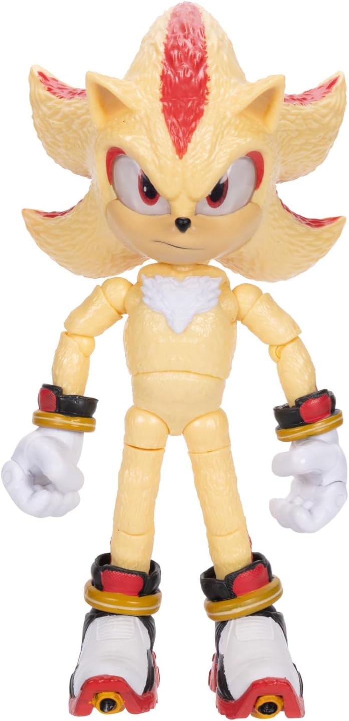 Sonic The Hedgehog Sonic 3 Movie 5" Super Sonic Action Figure Jakks Pacific Wave 3