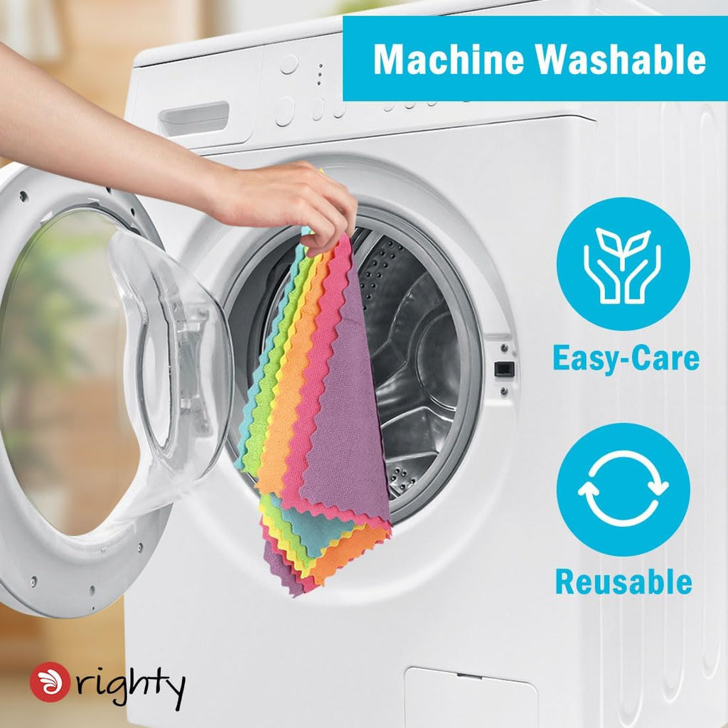Orighty Microfiber Cleaning Cloths 24 Pack 30 x 28 cm Highly Absorbent Lint Free Reusable Towels for Kitchen Car and Household