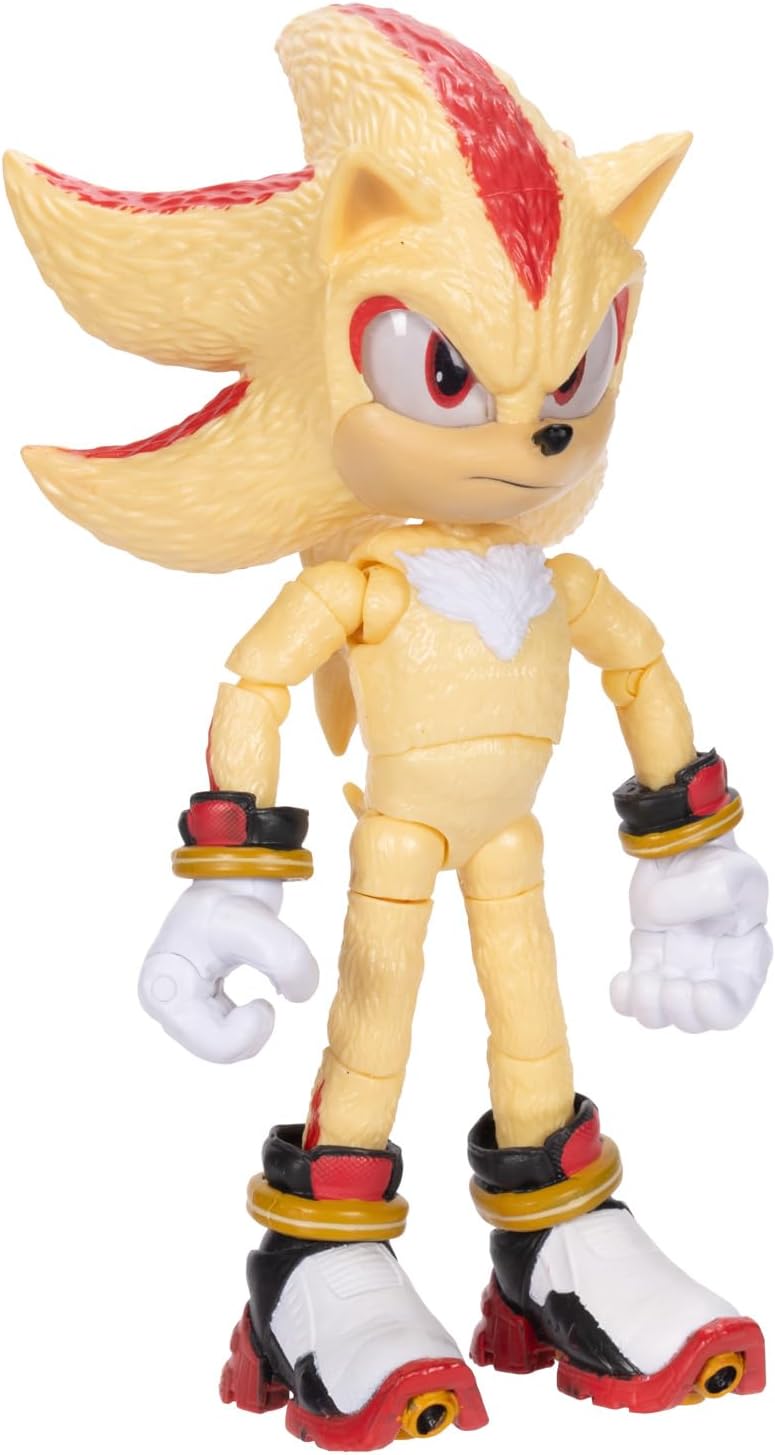 Sonic The Hedgehog Sonic 3 Movie 5" Super Sonic Action Figure Jakks Pacific Wave 3