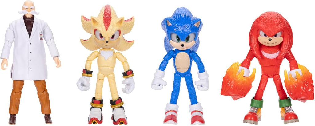 Sonic The Hedgehog Sonic 3 Movie 5" Super Sonic Action Figure Jakks Pacific Wave 3