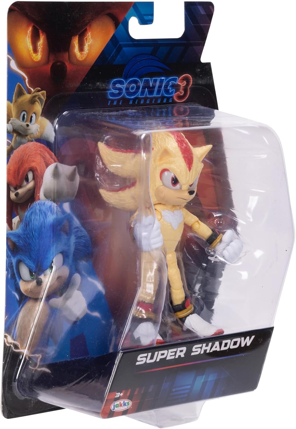 Sonic The Hedgehog Sonic 3 Movie 5" Super Sonic Action Figure Jakks Pacific Wave 3