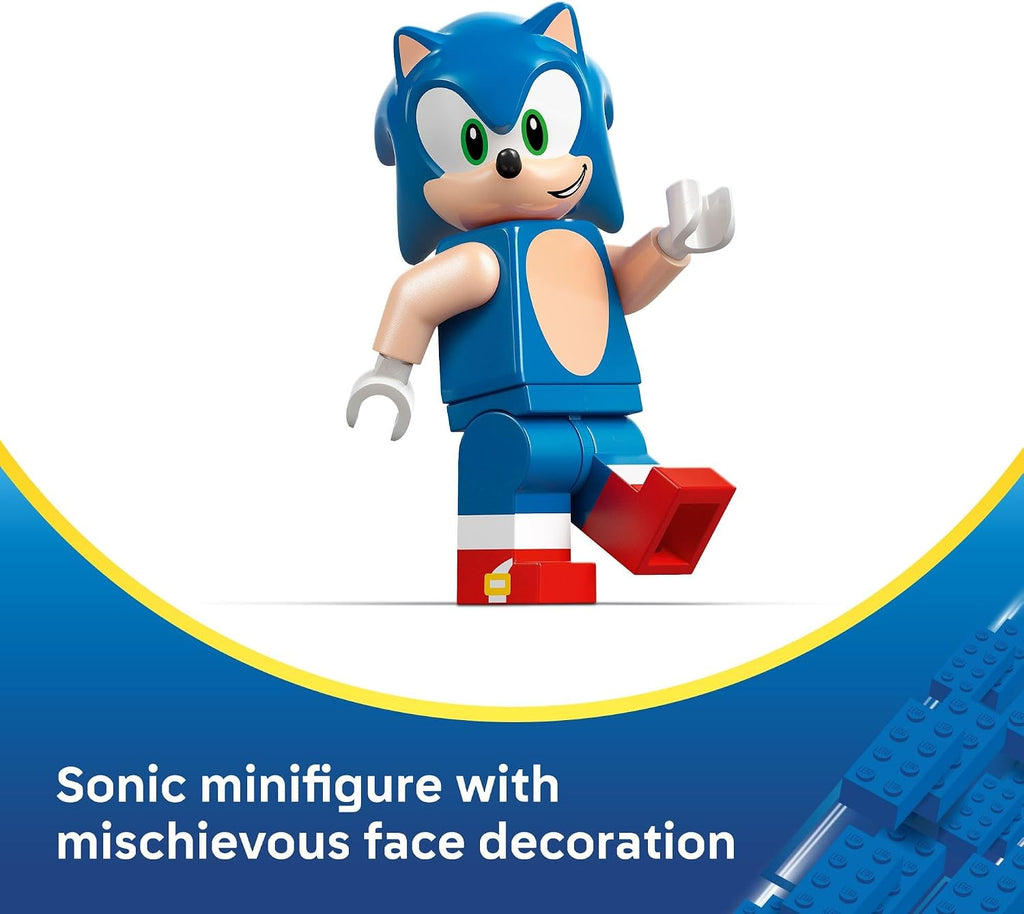 LEGO Sonic The Hedgehog Sonic Speedster Lightning Race Car Building Set 126 Pieces Ages 7+