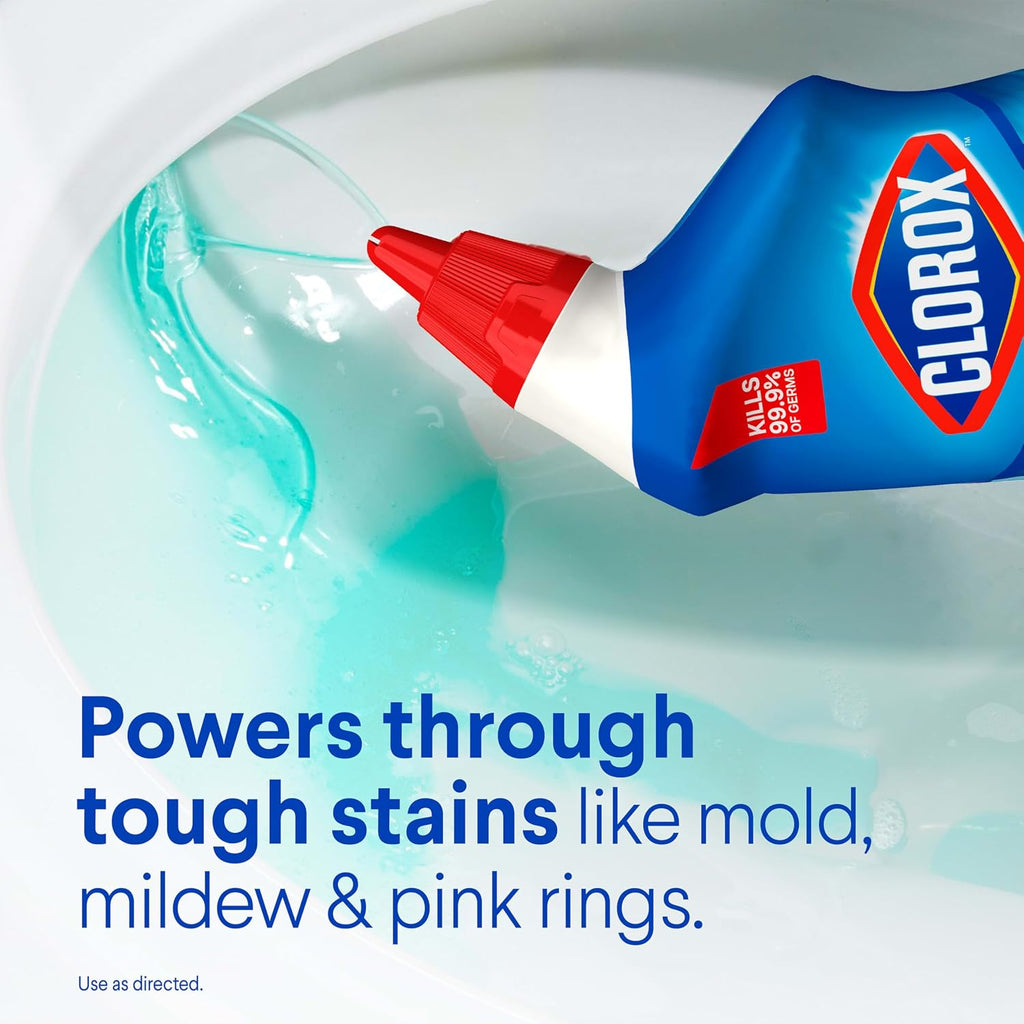 Clorox Toilet Bowl Cleaner Clinging Bleach Gel Ocean Mist 709 ml Pack of 2