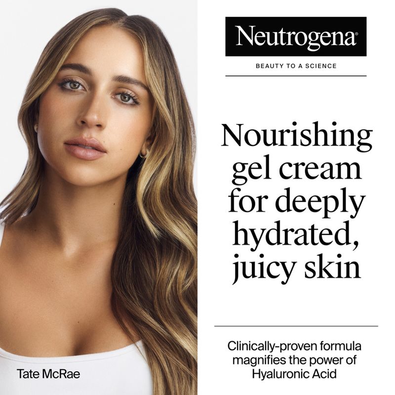 Neutrogena Hydro Boost Water Gel Cream Face Moisturizer with Hyaluronic Acid for Normal to Dry Skin Fragrance Free