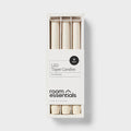 Room Essentials 6pk LED Flameless Taper Candle Set Cream Unscented