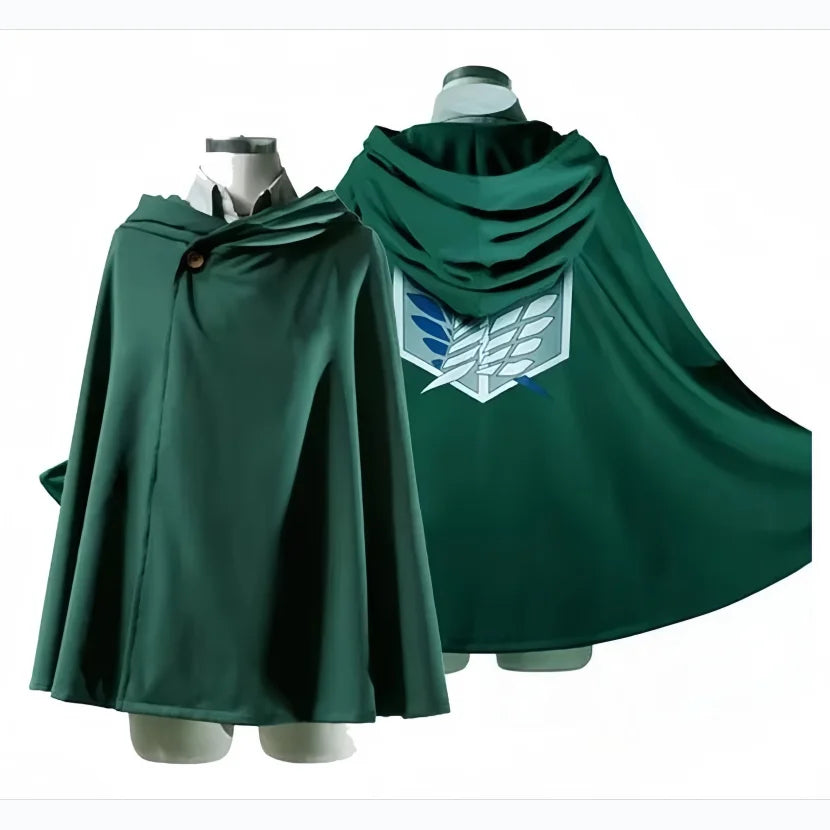 Attack on Titan Scouting Legion Cosplay Cloak Green Polyester