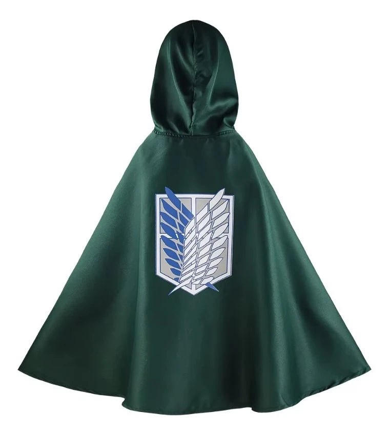 Attack on Titan Scouting Legion Cosplay Cloak Green Polyester