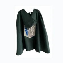 Attack on Titan Scouting Legion Cosplay Cloak Green Polyester