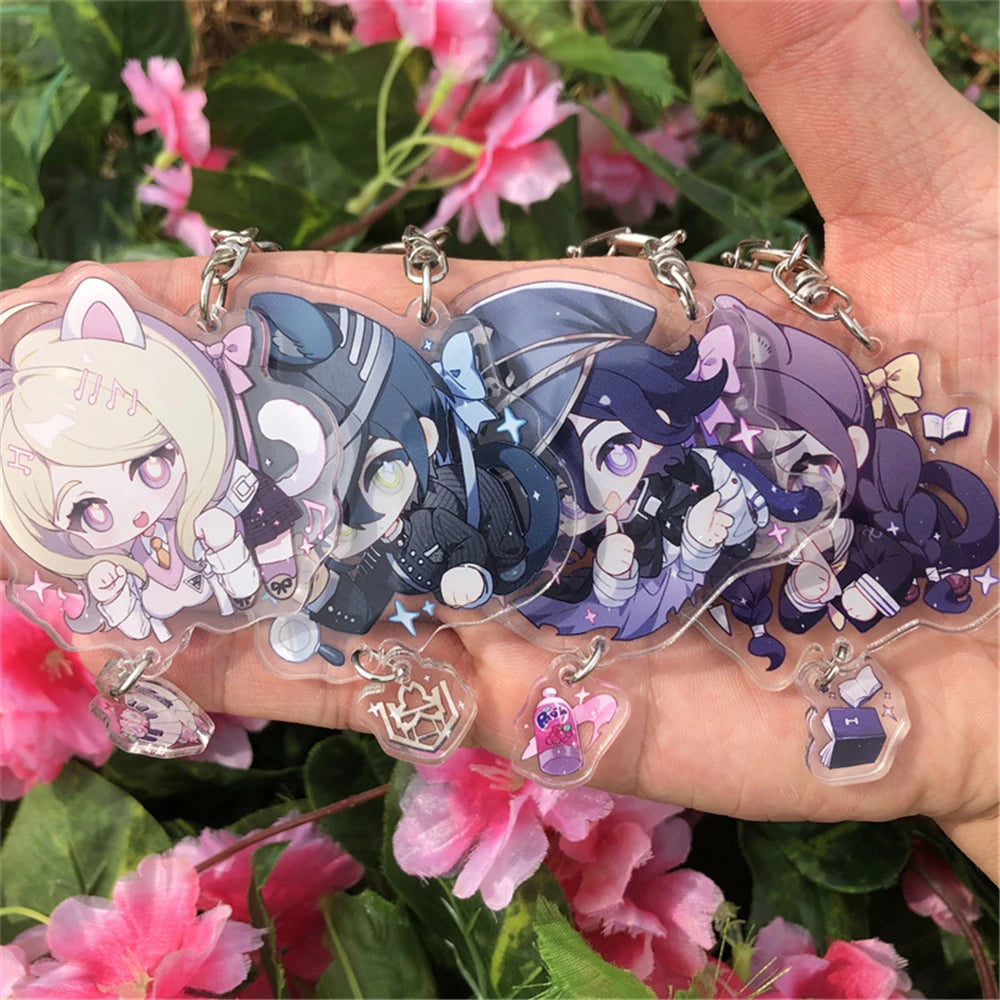 Danganronpa Acrylic Keychain Kaede Akamatsu Saihara Shuichi Kokichi Oma Cosplay Accessory