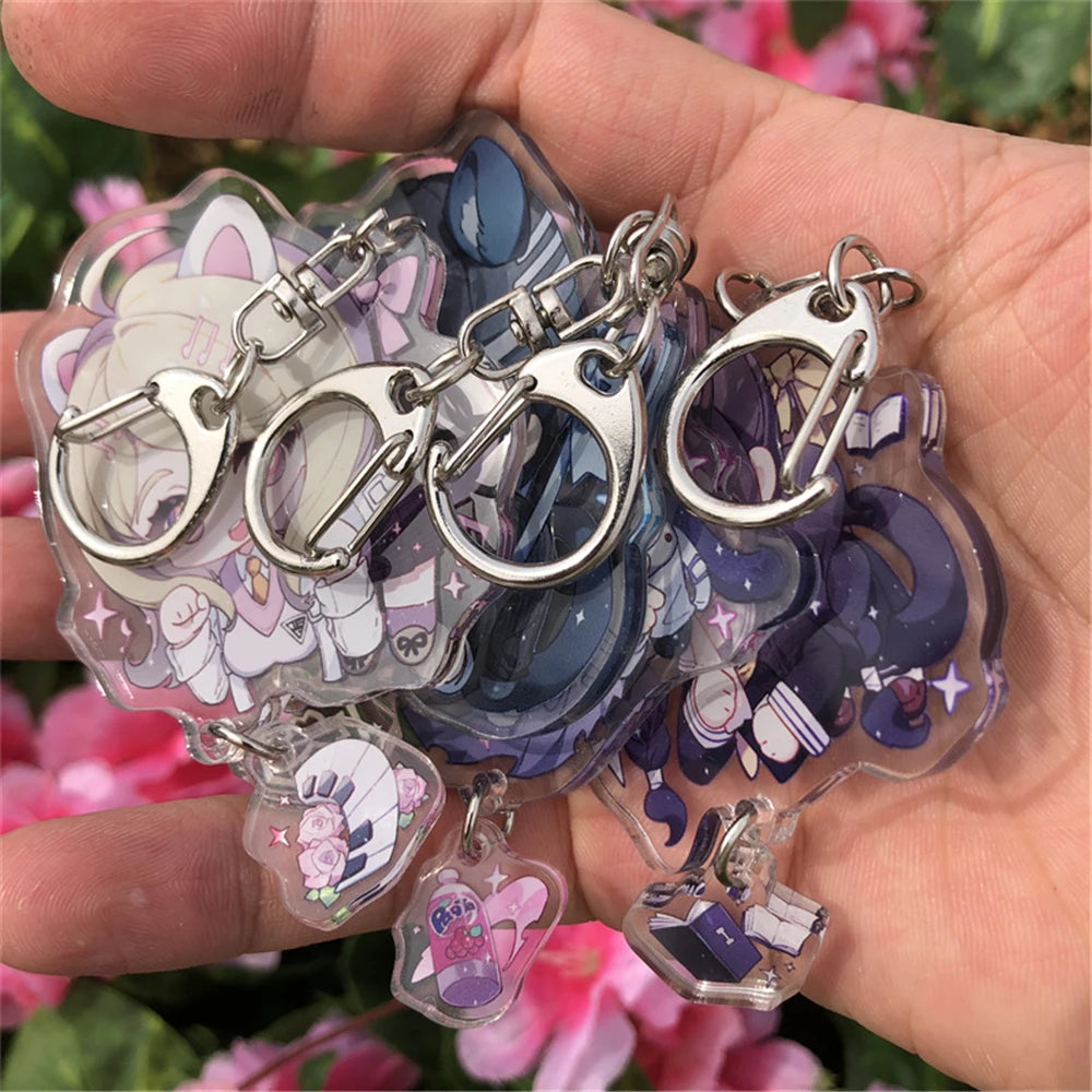 Danganronpa Acrylic Keychain Kaede Akamatsu Saihara Shuichi Kokichi Oma Cosplay Accessory