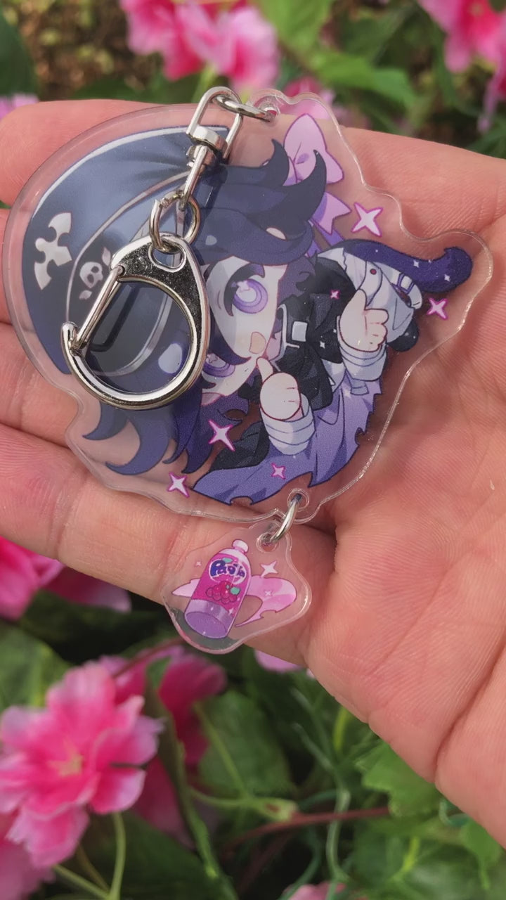 Danganronpa Acrylic Keychain Kaede Akamatsu Saihara Shuichi Kokichi Oma Cosplay Accessory