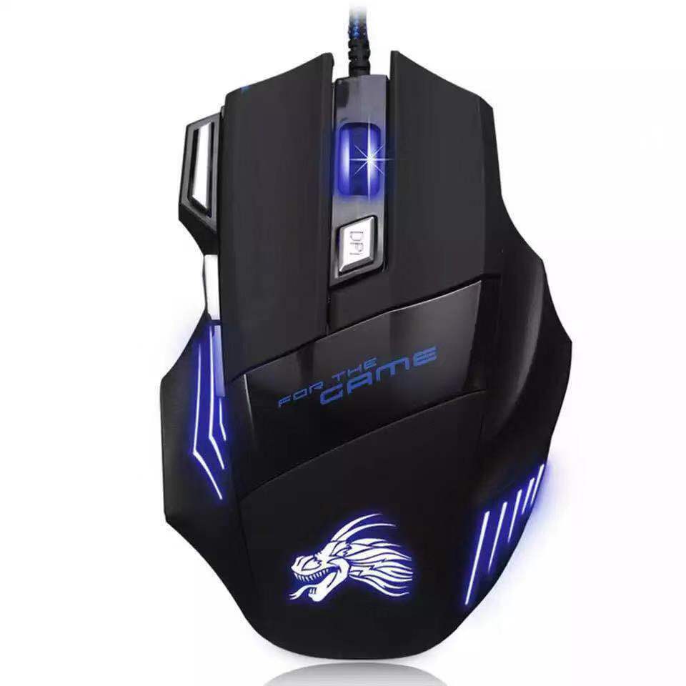 MagicTEK GM-702 Wired USB Gaming Mouse 7-Button LED 5500 DPI