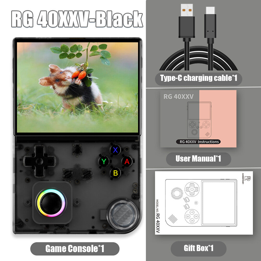 ANBERNIC RG40XXV Retro Handheld Game Console 64-Bit Linux 4.0'' IPS Screen