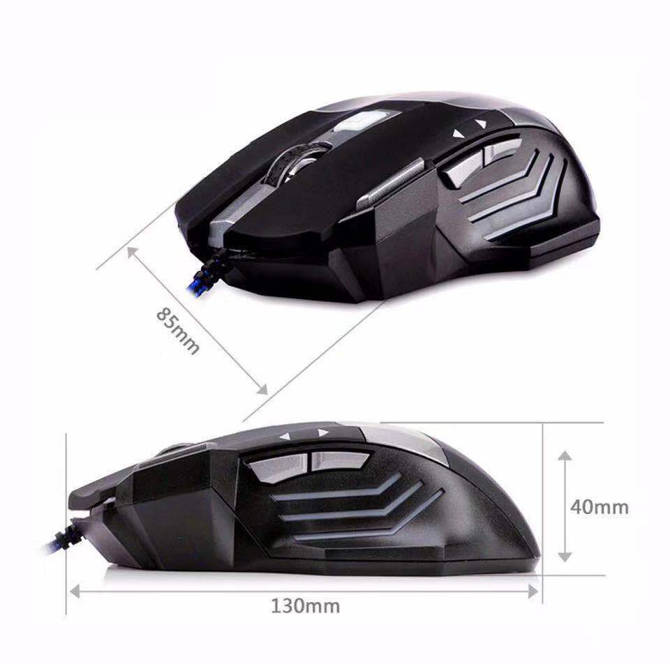 MagicTEK GM-702 Wired USB Gaming Mouse 7-Button LED 5500 DPI