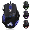 MagicTEK GM-702 Wired USB Gaming Mouse 7-Button LED 5500 DPI